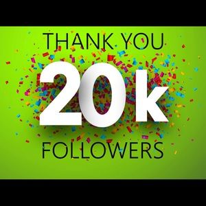 20,000 Followers Thank you all!!!